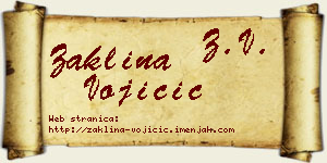 Žaklina Vojičić vizit kartica